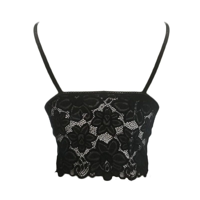 Women's Elegant Floral Lace Cami Bralette - Image 2