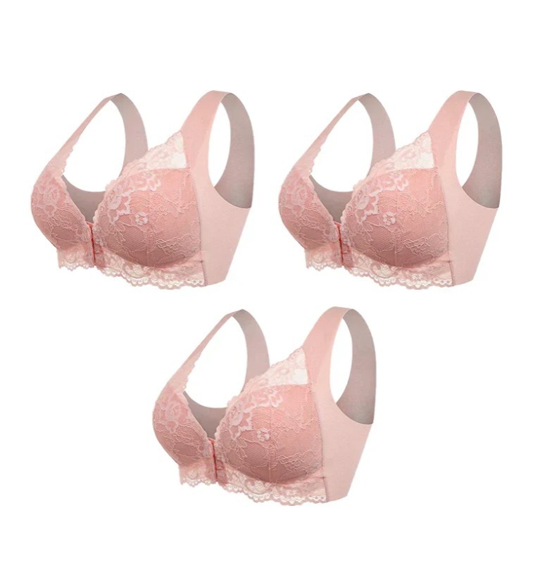 Front-closure Plus-size Lace Bralette Without Underwire - Image 6