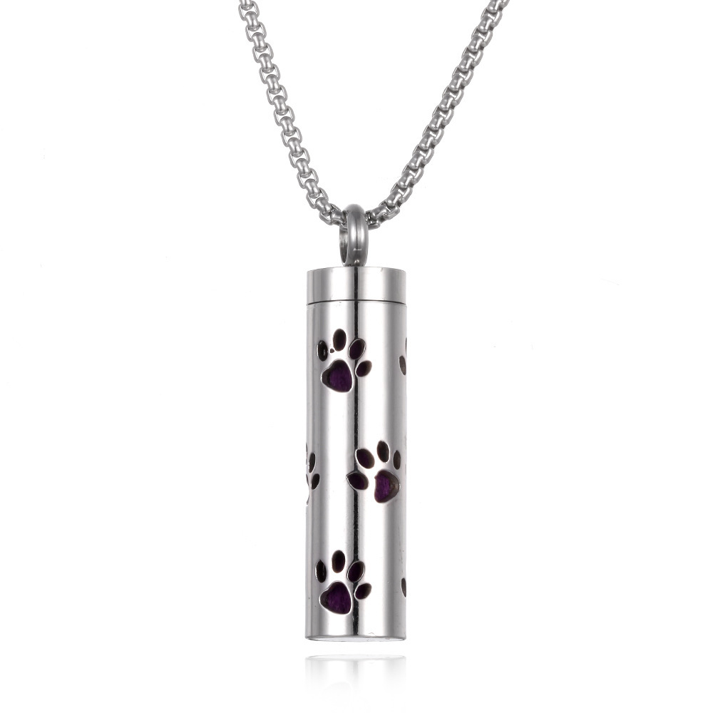 Aromatherapy Pendant Perfume Bottle Essential Oil Titanium Steel - Image 10