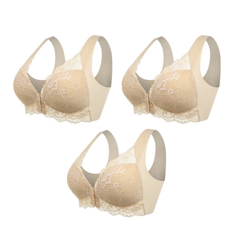 Front-closure Plus-size Lace Bralette Without Underwire - Image 8