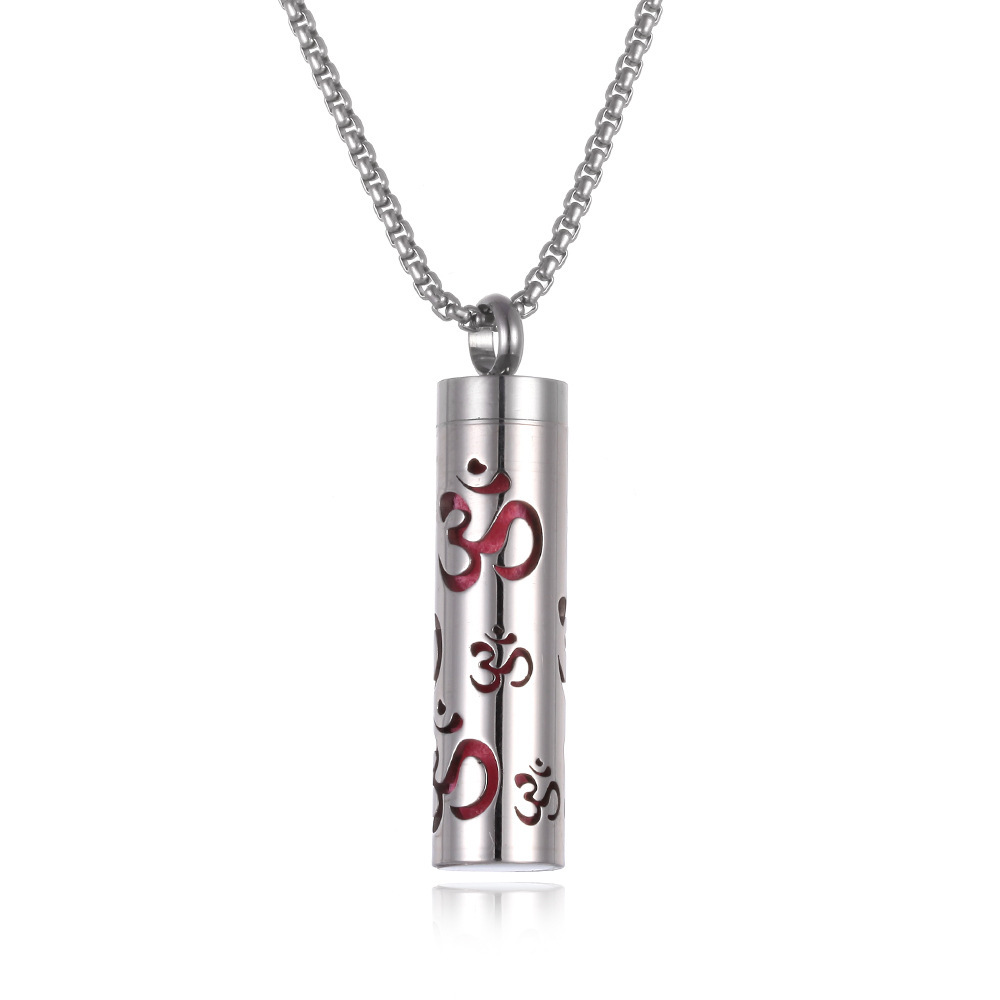 Aromatherapy Pendant Perfume Bottle Essential Oil Titanium Steel - Image 8
