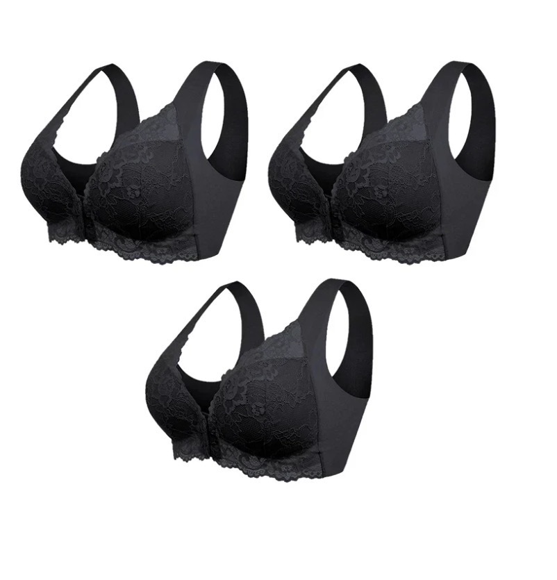 Front-closure Plus-size Lace Bralette Without Underwire - Image 4