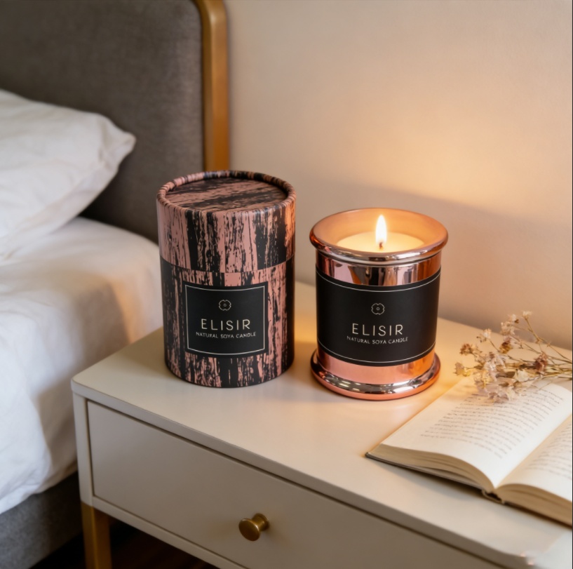 ELISIR Premium Soy Wax Candle 255g, Natural Soya Aromatherapy Candle For Home Relaxation And Home Refreshment - Image 8