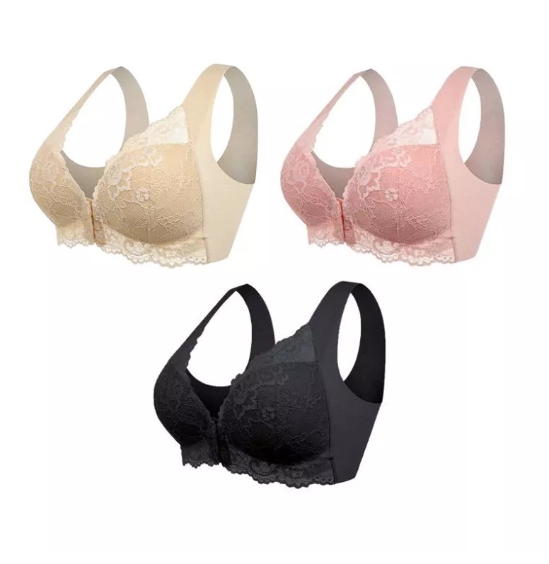 Front-closure Plus-size Lace Bralette Without Underwire - Image 5